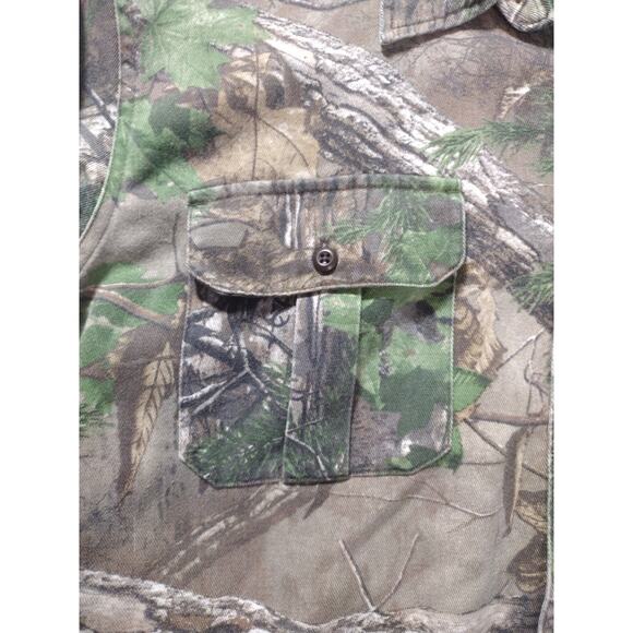 Cabelas Realtree Mens Button Down Shirt and Cargo Pants Hunting Outfit Sz L (38) - Picture 3 of 16